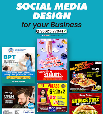 Social media designer in thrissur, graphic designer in thrissur, instagram poster thrissur, whatsapp poster thrissur