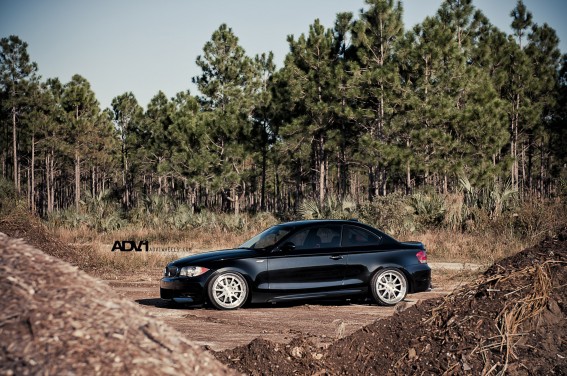 Black BMW 135i on ADV1 Wheels