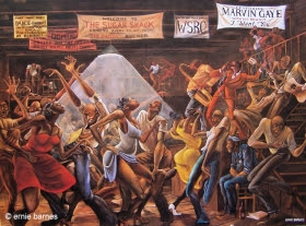 Sugar Shack by Ernie Barnes