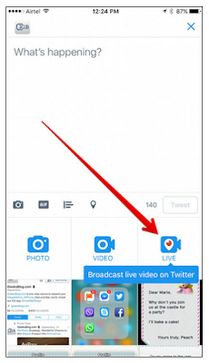 Cara Membuat Live Video Streaming dari Twitter di iPhone dan iPad