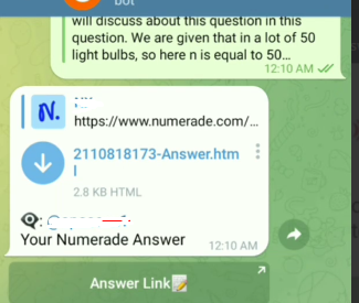 Free Numerade Answers Telegram