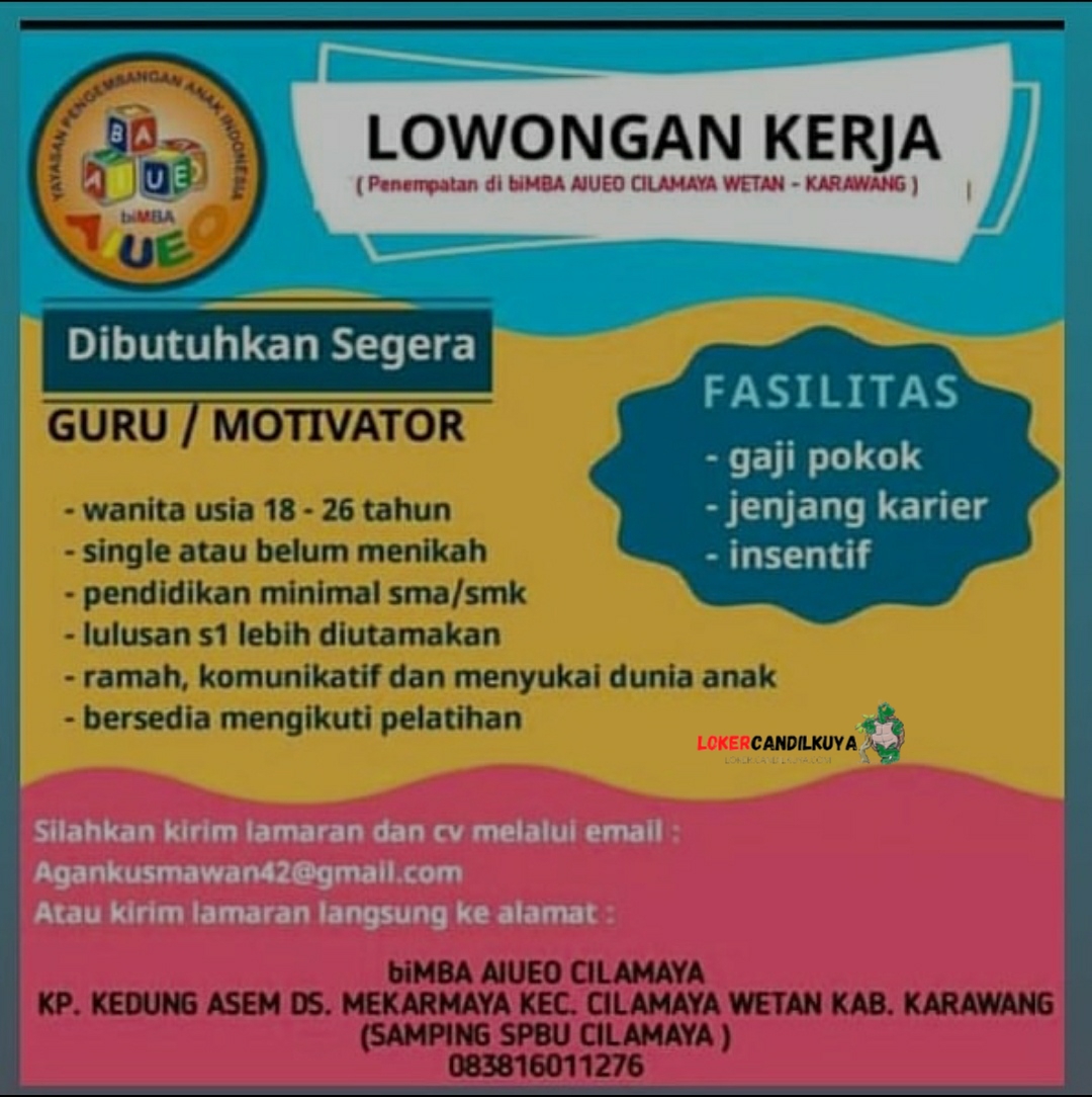 Lowongan Kerja biMBA AIUEO Karawang