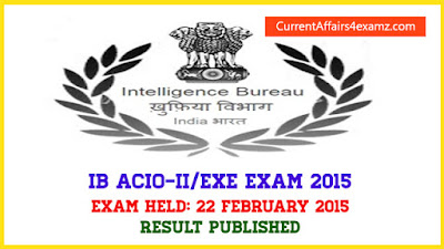 IB ACIO 2015 Result