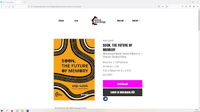 Screenshot of edition assemblage website to order "Soon, The Future of Memory"