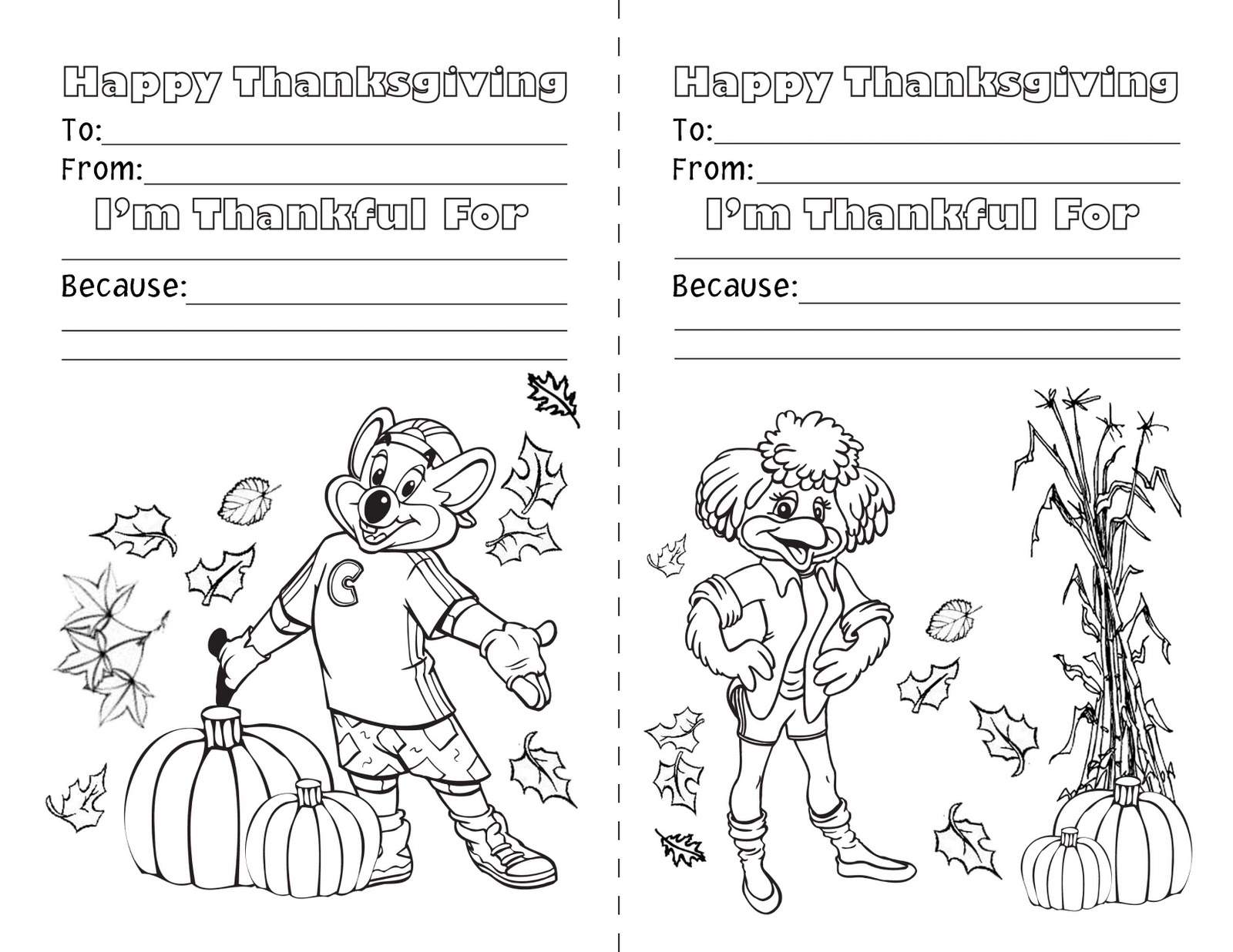 Chuck E Cheese Coloring Pages