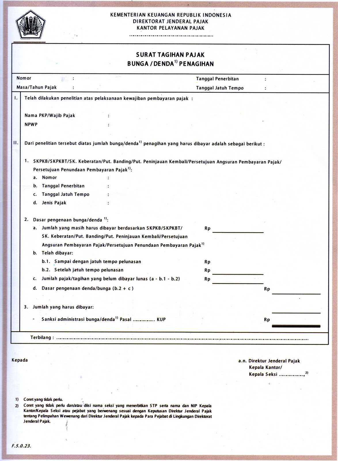 Kreasi Me Berkenalan Dengan Surat Tagihan Pajak