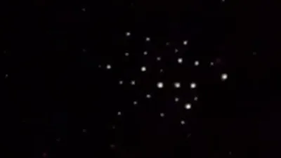 Close up of the UFO Orbs in the NASA live stream ISS video.