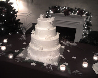 Popular Snowflake Wedding Cake