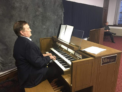 Michael Stairs at Allen - St. Charles Seminary choir rehearsal for Pope Francis