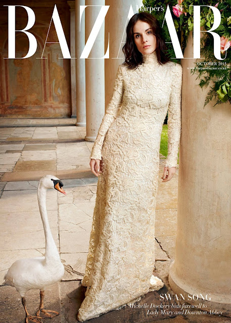 Actress, Singer @ Michelle Dockery by David Slijper for Harper's Bazaar UK, October 2015 