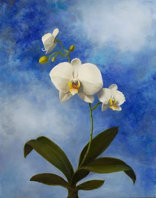 Heavenly Orchid painting Patt Baldino