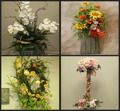 Wedding silk flowers exotic