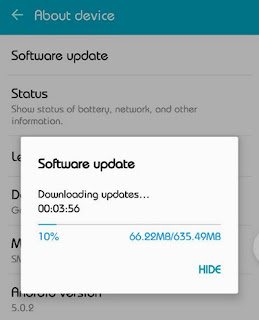 Update Android Lolipop samsung