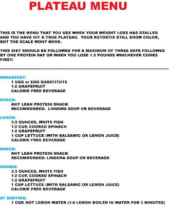 Low Carb Plateau Diet