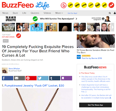 Buzzfeed curse jewelry list