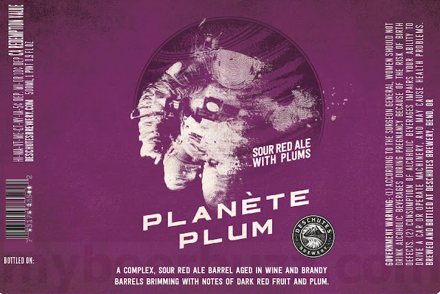 Deschutes Working On Planète Plum Bottles