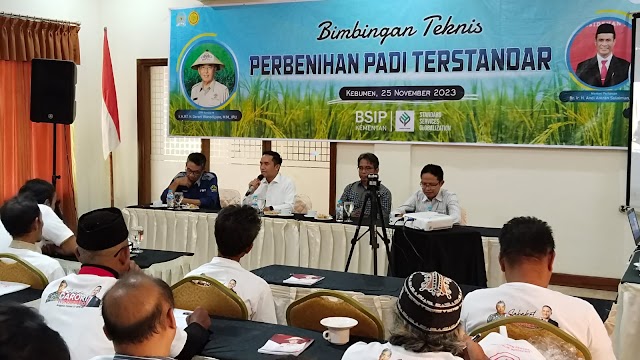 BSIP Kementan dan Komisi IV DPR RI Ir KRT Darori Wonodipuro Gelar Bimtek Perbenihan Padi Terstandar