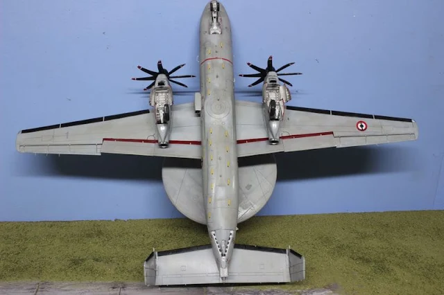 Maquette de l'E-2C Hawkeye d'Italeri au 1/48.