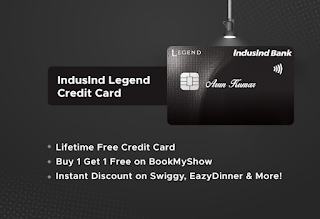 Experience the best of travel, dining and shopping with IndusInd Bank's Lifetime Free Legend Credit Card!