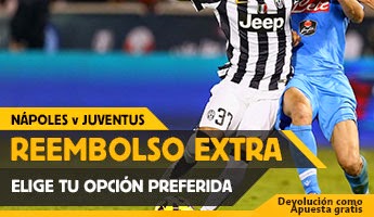betfair reembolso 25 euros Napoles vs Juventus 11 enero