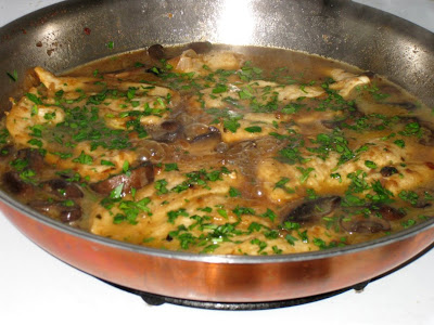 Stir in butter and add chopped parsley just before serving