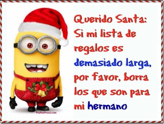 queriido santa minions humor