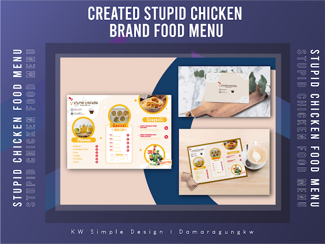 Created Stupid Chicken Brand Food Menu (For Product Needs)