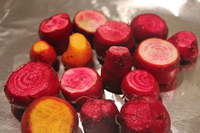 Roasting beets