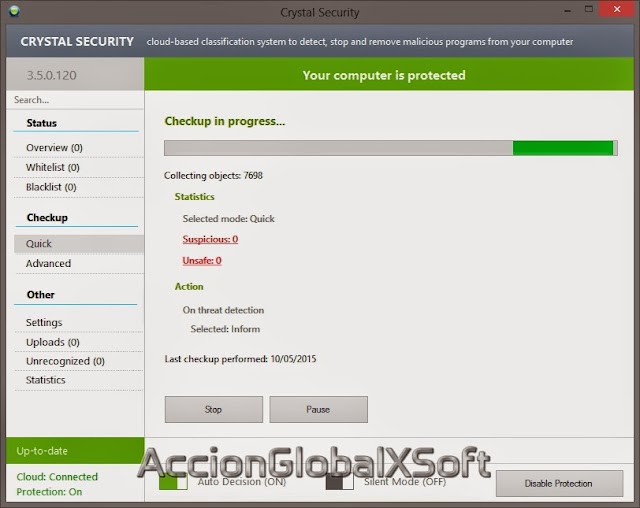 Crystal Security 3.7.0.30 + Portable | Nuevo sistema de seguridad basado en la nube que detecta y elimina programas malware
