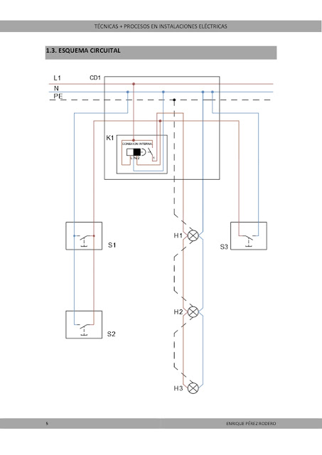 Alumbrado de escalera (relé de escalera) con pulsadores + Detector de presencia | Práctica Electricidad 10