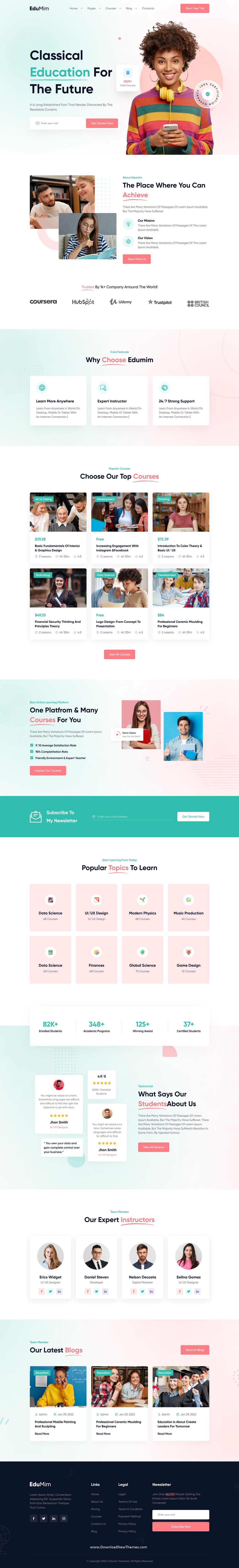 Edumim – Education React Template Review