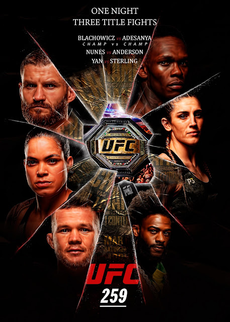 UFC 259 poster fan art mma edits sports design