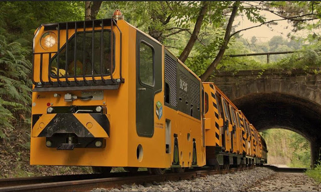 Fotografía del tren minero