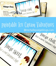 Printable Ice Cream Valentines