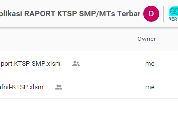 Aplikasi Raport dan Daftar Nilai KTSP SMP + MTs Terbaru