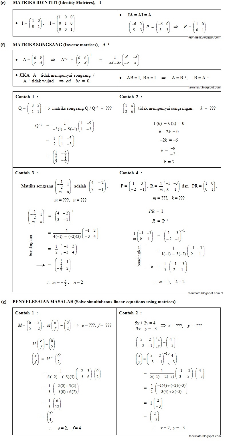 Matriks (Matrices)