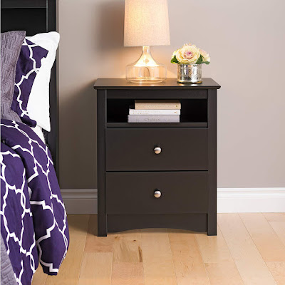 Tall 2-Drawer Nightstand Design