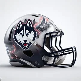 UConn Huskies Harry Potter Concept Football Helmet