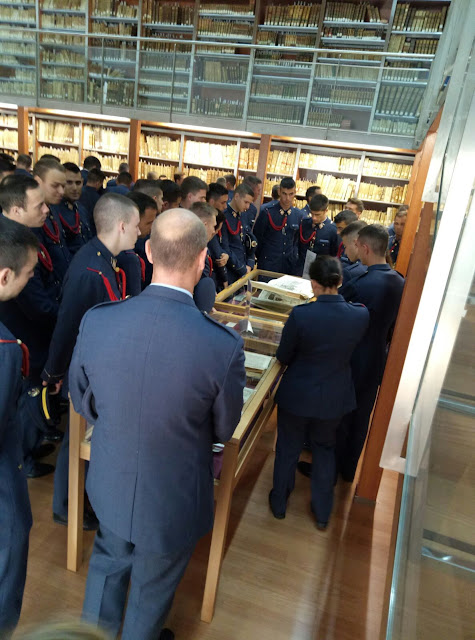 Visita de la Academia General del Aire a la Universidad de Murcia.