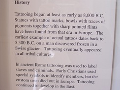 Tattoo exhibit