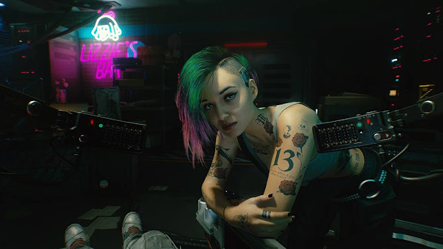 Personagem do videojogo Cyberpunk 2077