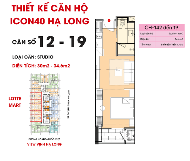 Thiết kế Căn Hộ Icon40 Hạ Long BIM GROUP| CĂN SỐ 9-12