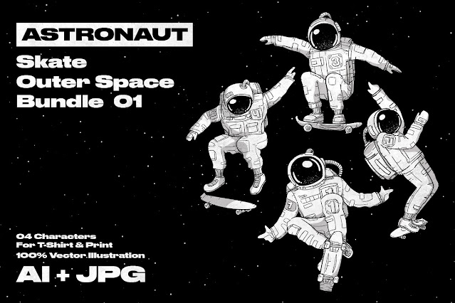 Astronaut Bundle 01 - 04 Characters
