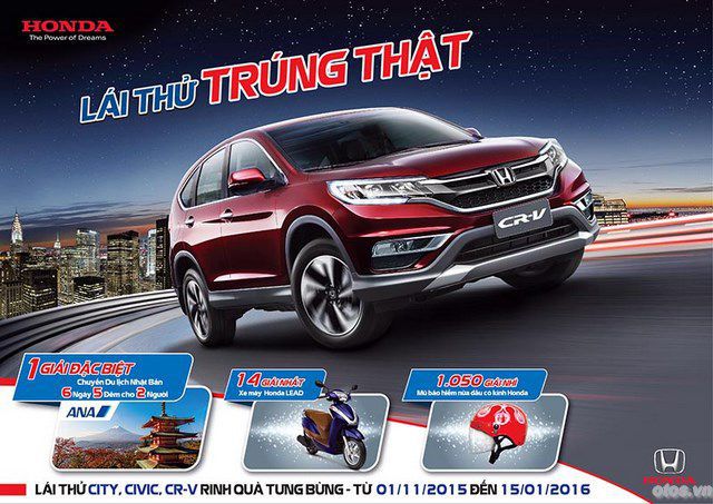 Honda tiếp tục chương trình “Lái thử, trúng thật”