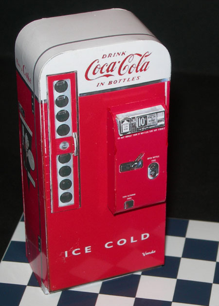 Vendo Coca Cola Machine Papercraft