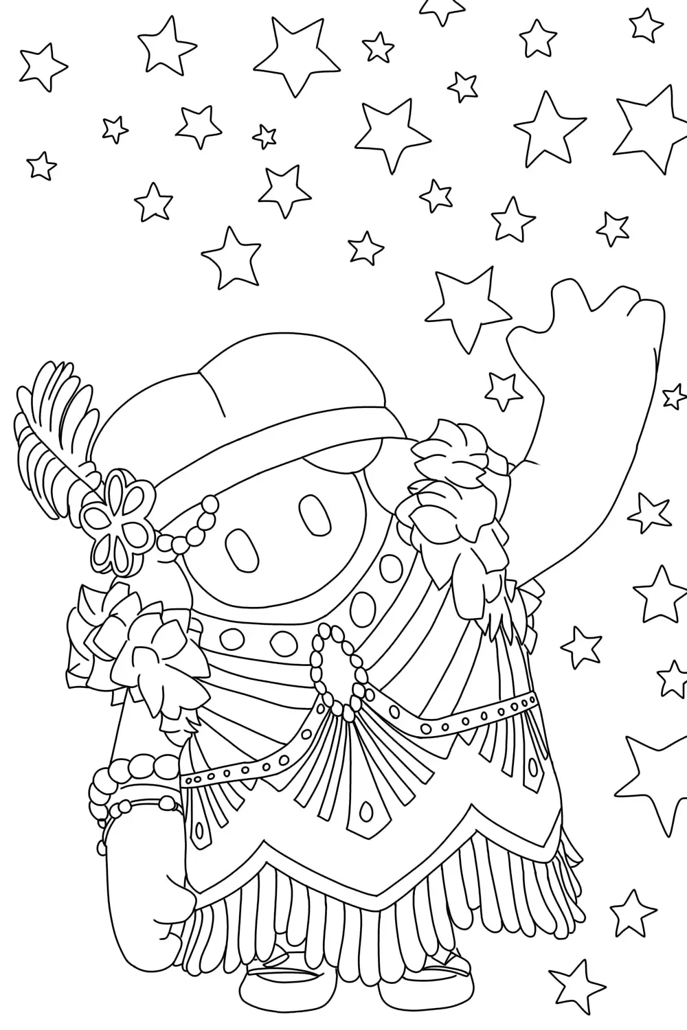 Fall Guys Skin Coloring Pages