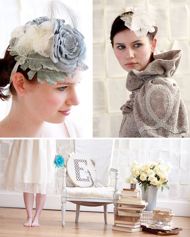 Twigs and Honey headpieces for the bride