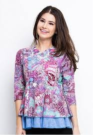Model Baju Batik Untuk Wanita Gemuk Terbaru