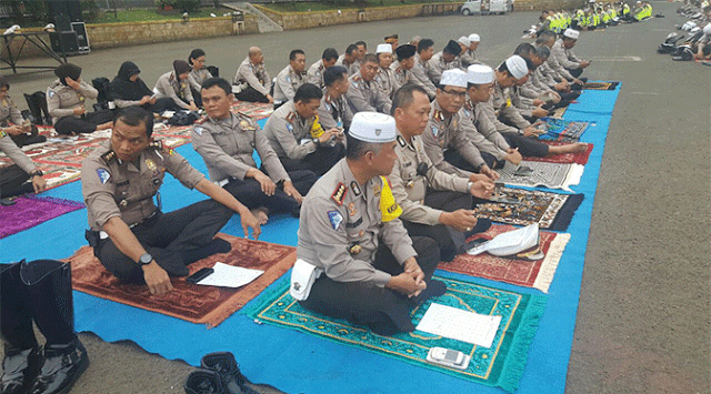 Ditlantas Polda Metro Jaya Gelar Doa Bersama dan Kumpulkan Sumbangan Untuk Korban Gempa Aceh