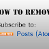 Remove - Subscribe to: Posts (Atom) from Blogger